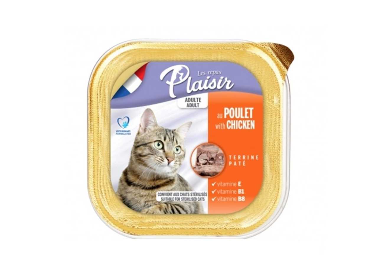 Plaisir Pate for Cats with Poultry (0.1kg)