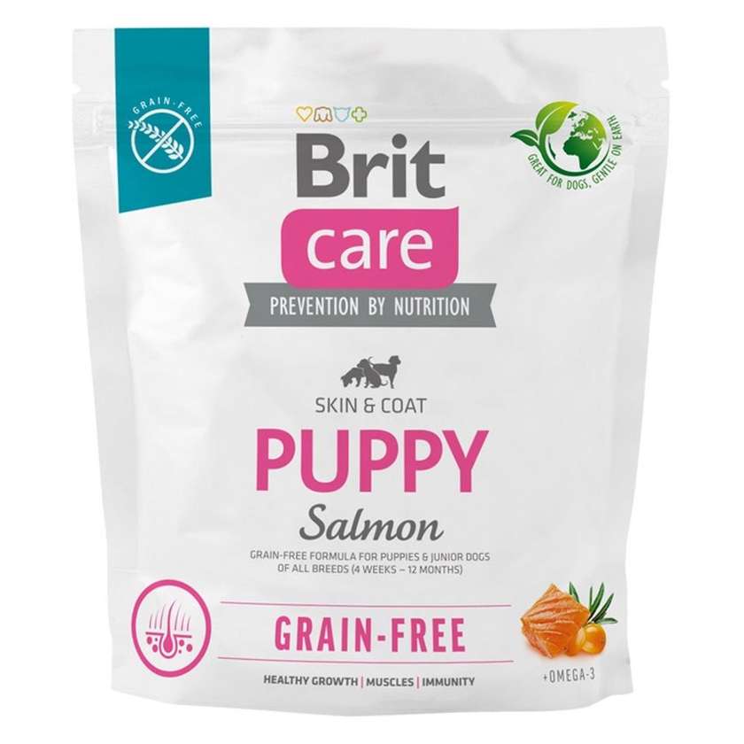 Brit Care Dog Grain-Free Puppy сухий корм для цуценят з лососем
