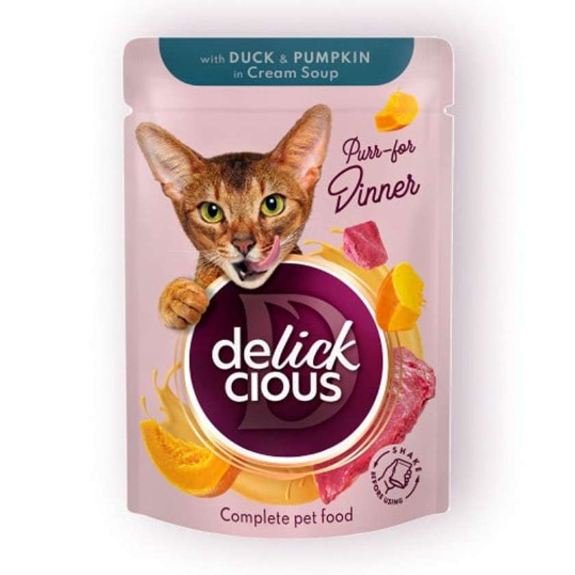 Delickcious смужки з качкою та гарбузом у крем-супі