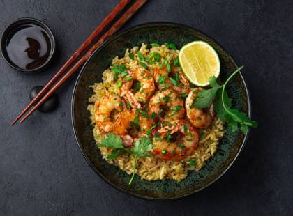 Arroz Chao Chao com Gambas