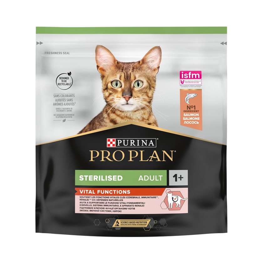Pro Plan Sterilised сухий корм для котів з лососем
