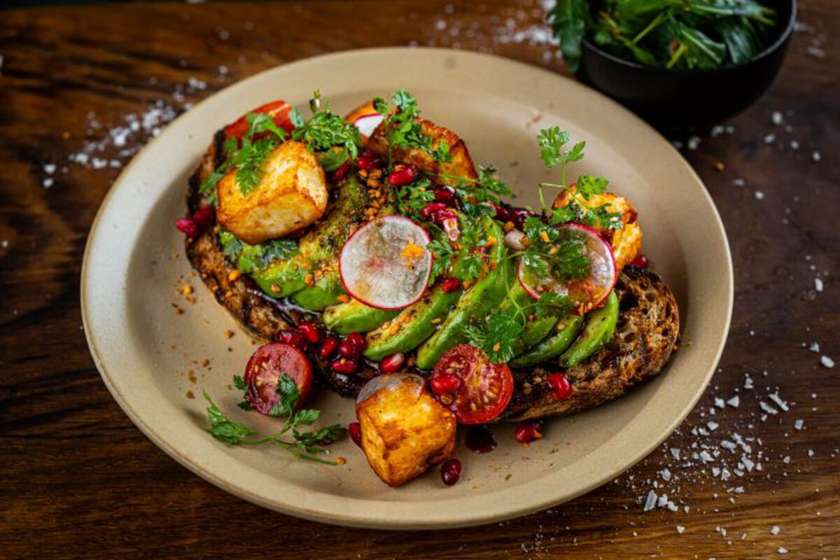 Avocado on Toast with Halloumi