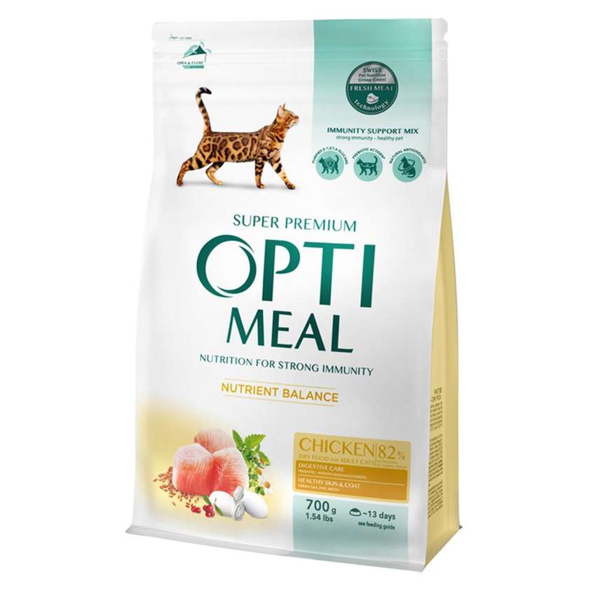 Optimeal+ сухий корм для дорослих котів з куркою