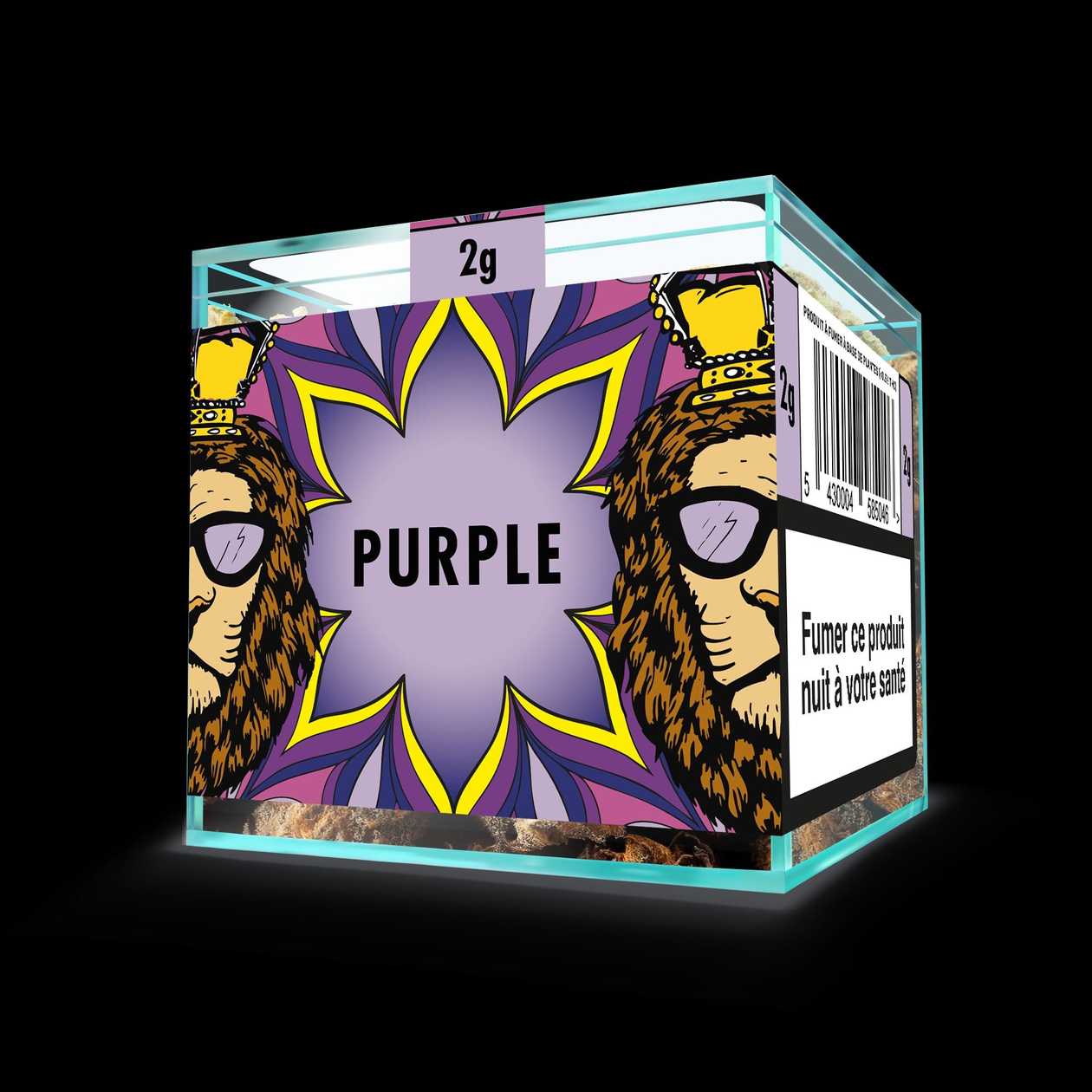 ZION CBD Cannabis Flower - Purple - 2g Cube
