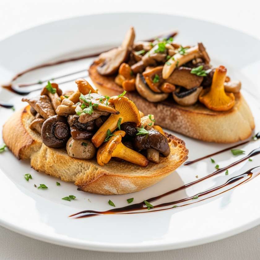 Mushroom Mix Bruschetta