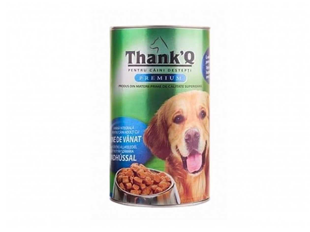 Thank`q Canned Dog Food with Game (1.24kg))