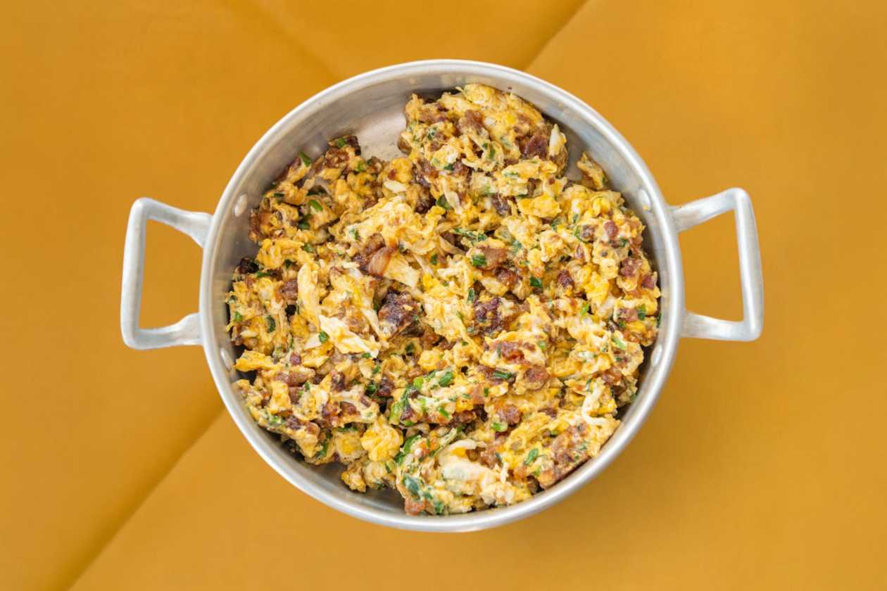 Scrambled Eggs with Sausage