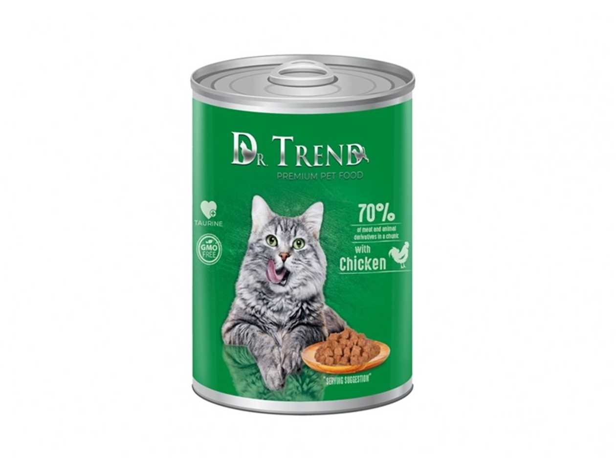 Dr. Trend Canned Cat Food with Poultry (0.4kg)
