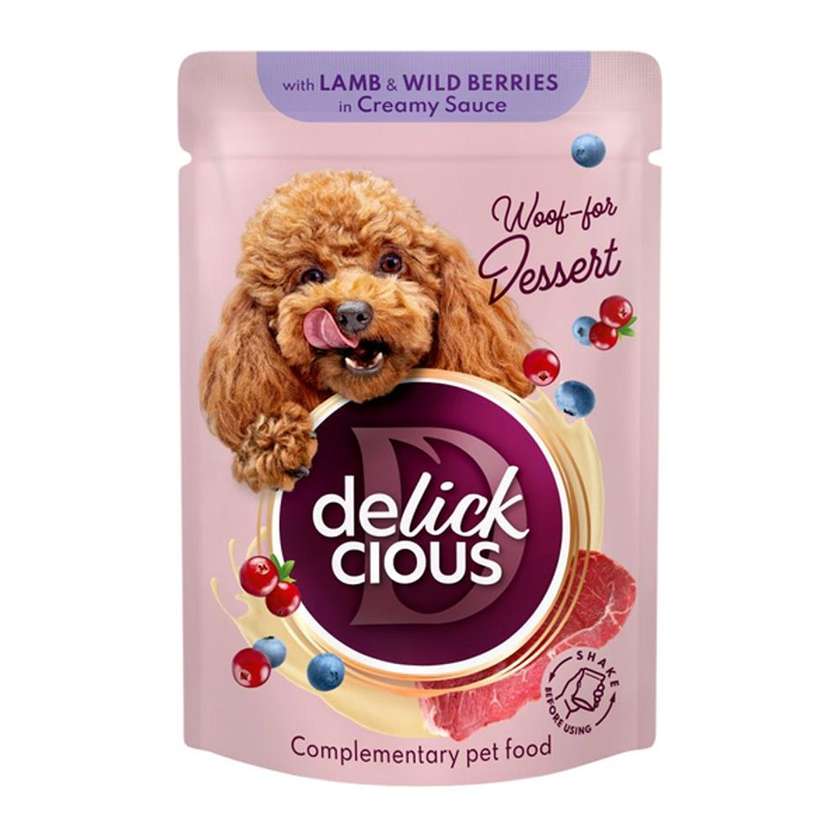 Delickcious пластівці з ягням та лісовими ягодами у вершковому соусі