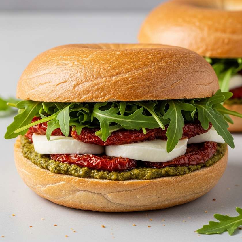 Bagel with Caprese