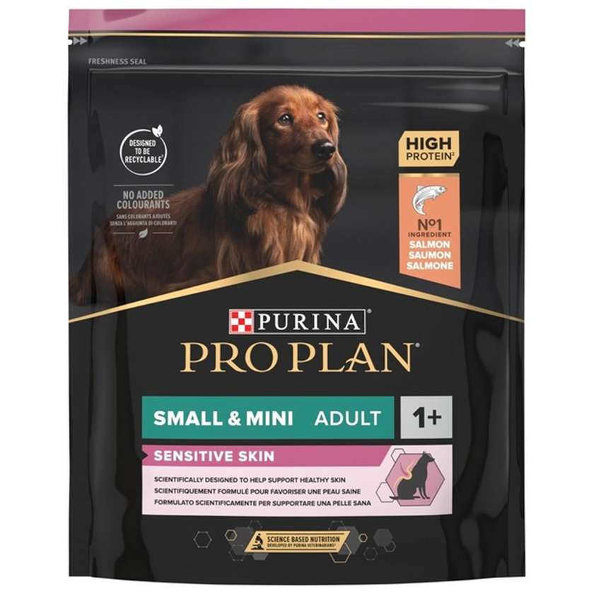 Pro Plan сухий корм для міні собак з чутливою шкірою, з лососем