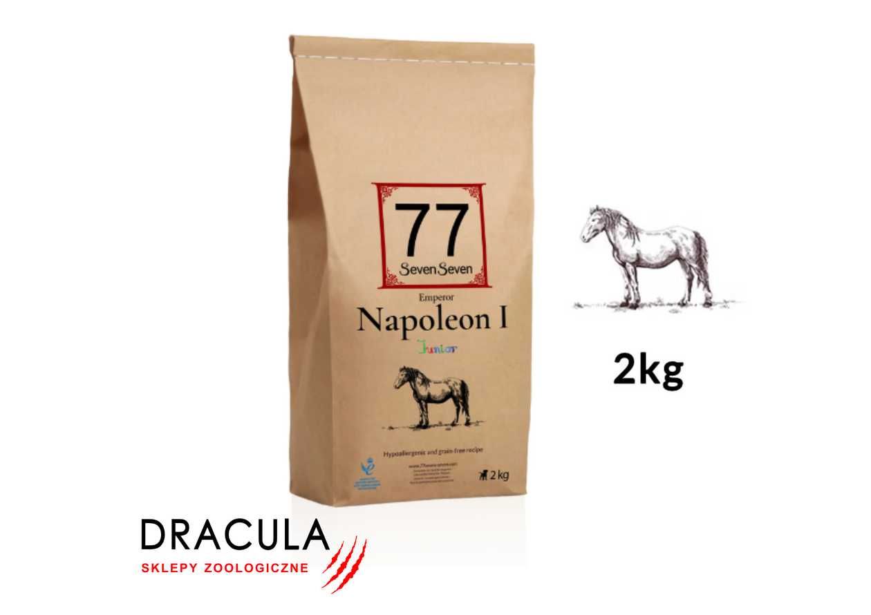 NOWY 77 Petfood Junior Napoleon I z koniną 2kg