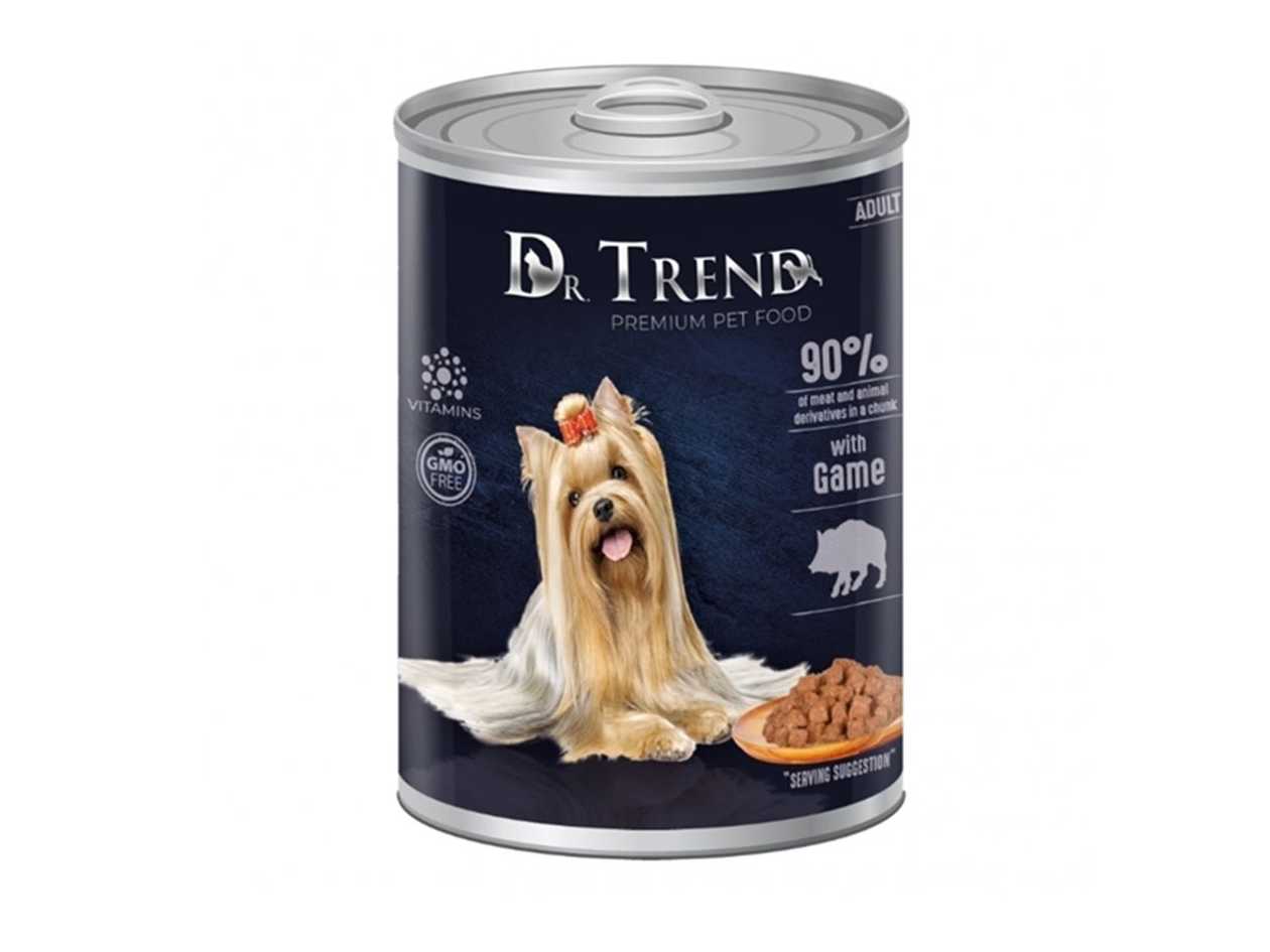 Dr. Trend Canned Dog Food with Game (0.4kg)