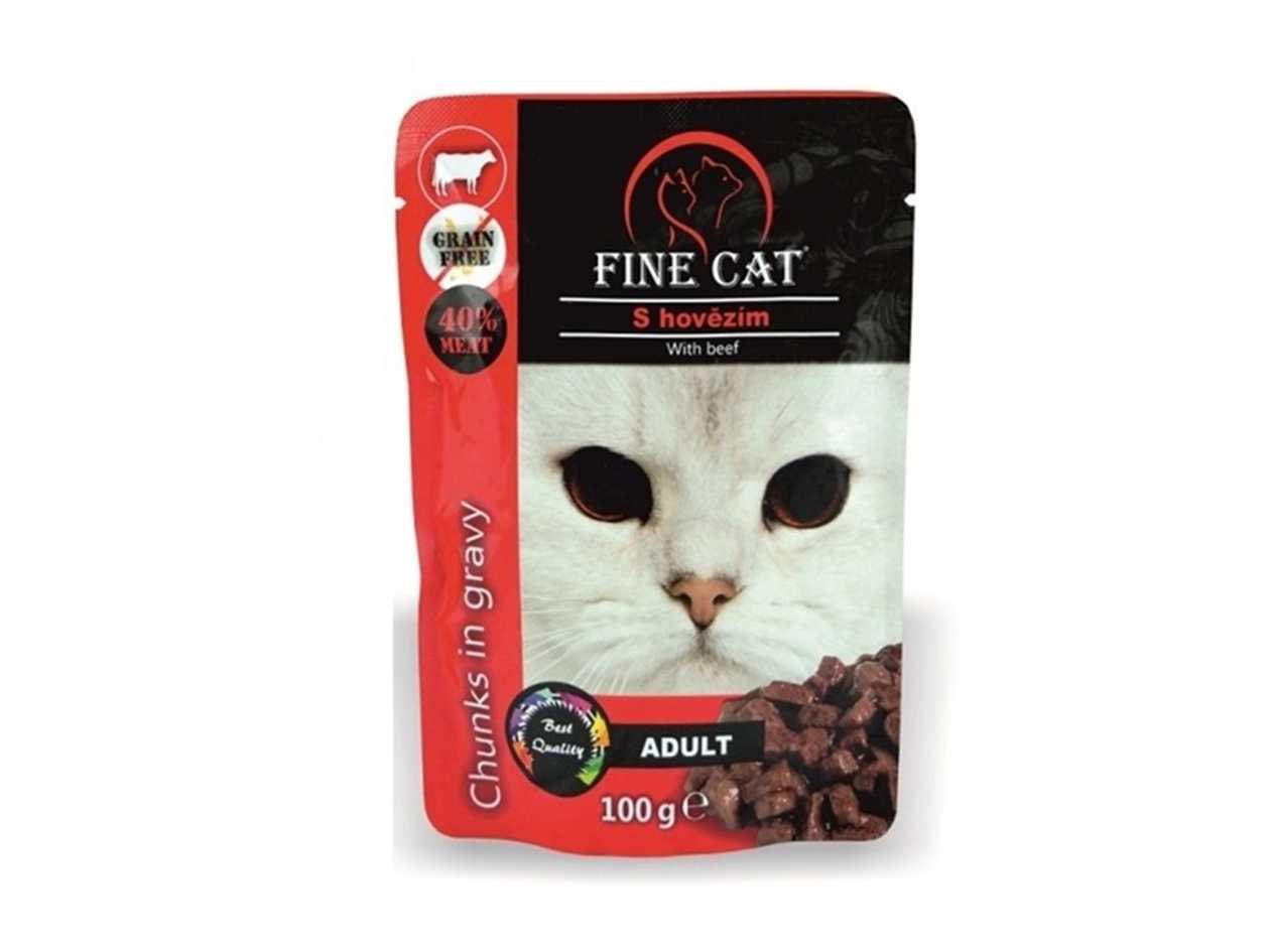 Fine Cat Pouch with Beef in Sauce (0.1kg)