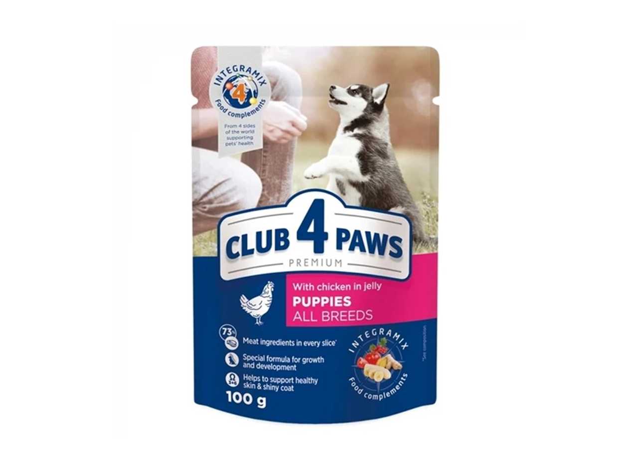 4 Paws Junior Pouch with Poultry in Jelly (0.1kg)