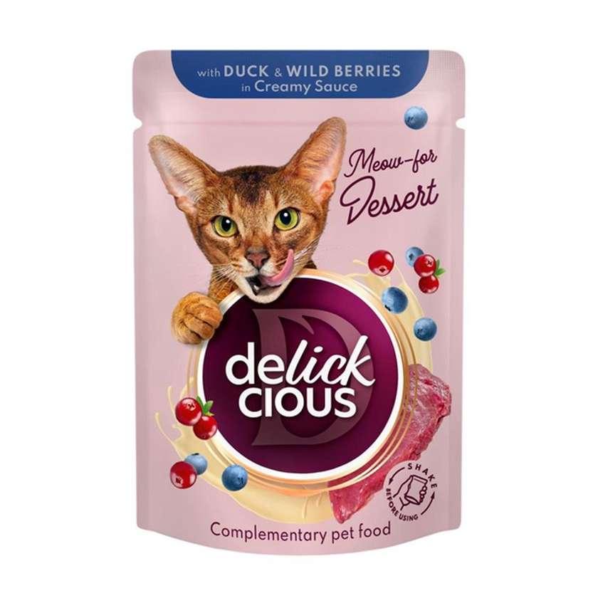 Delickcious пластівці з качкою та лісовими ягодами у вершковому соусі