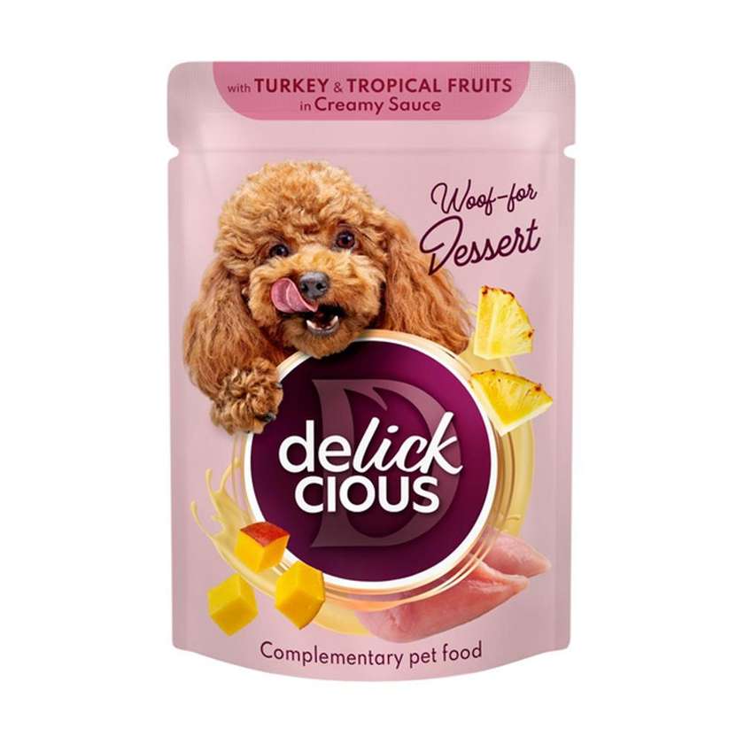 Delickcious пластівці з індичкою та тропічними фруктами у вершковому соусі