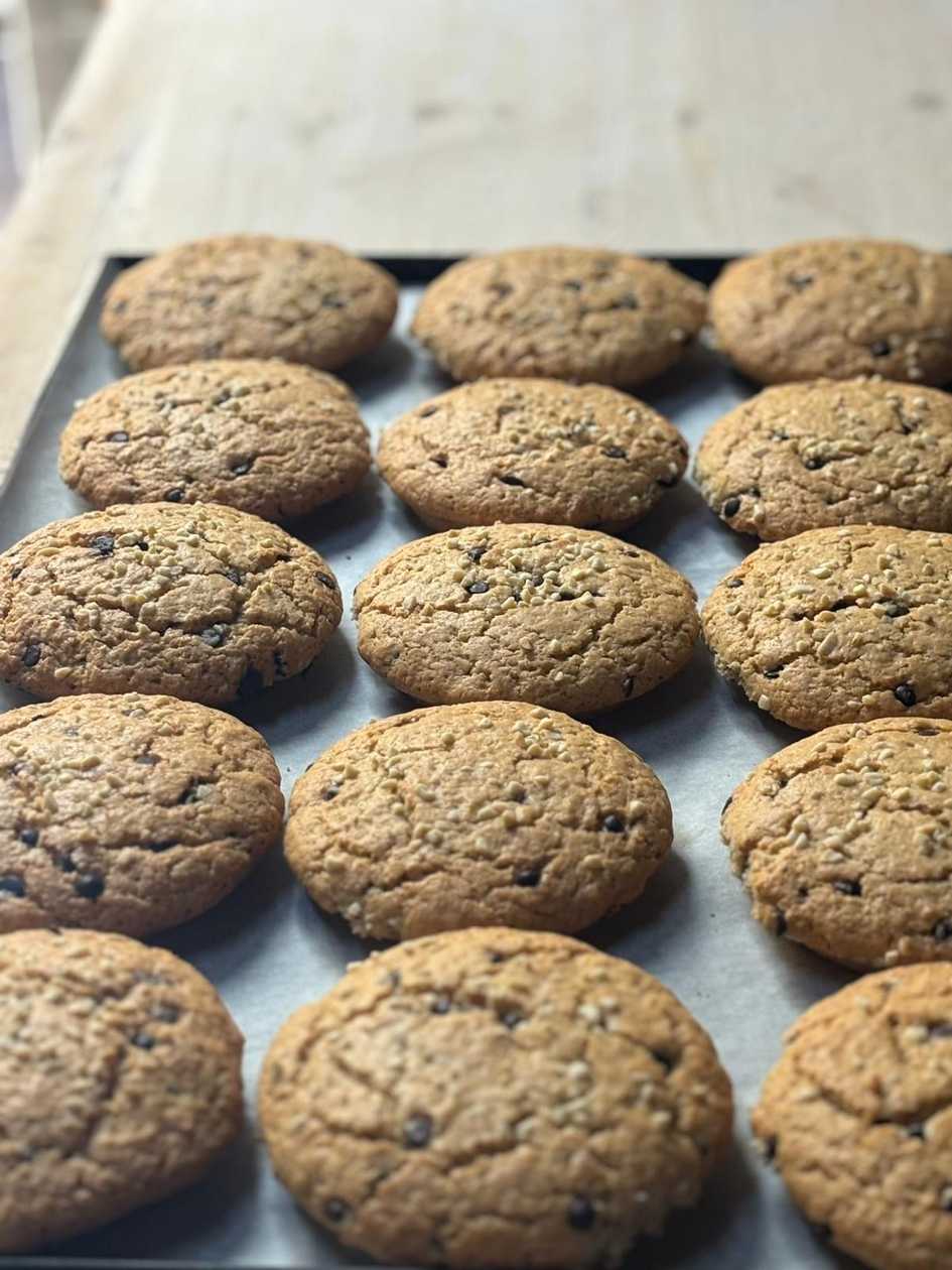 Rock cake with chocolate chips and nuts
