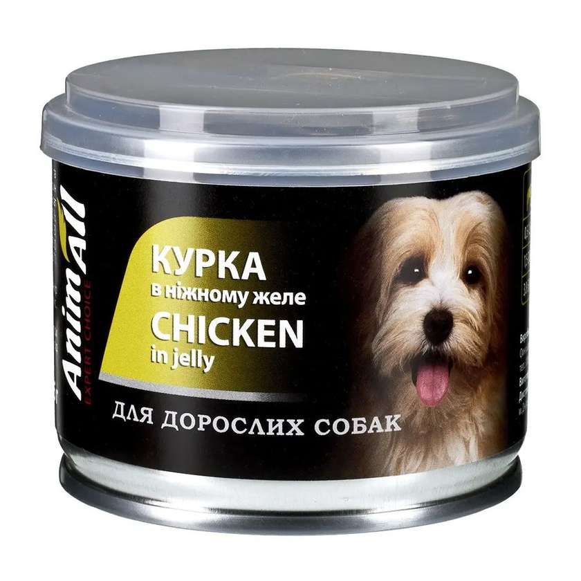 AnimAll вологий корм для собак з куркою в ніжному желе