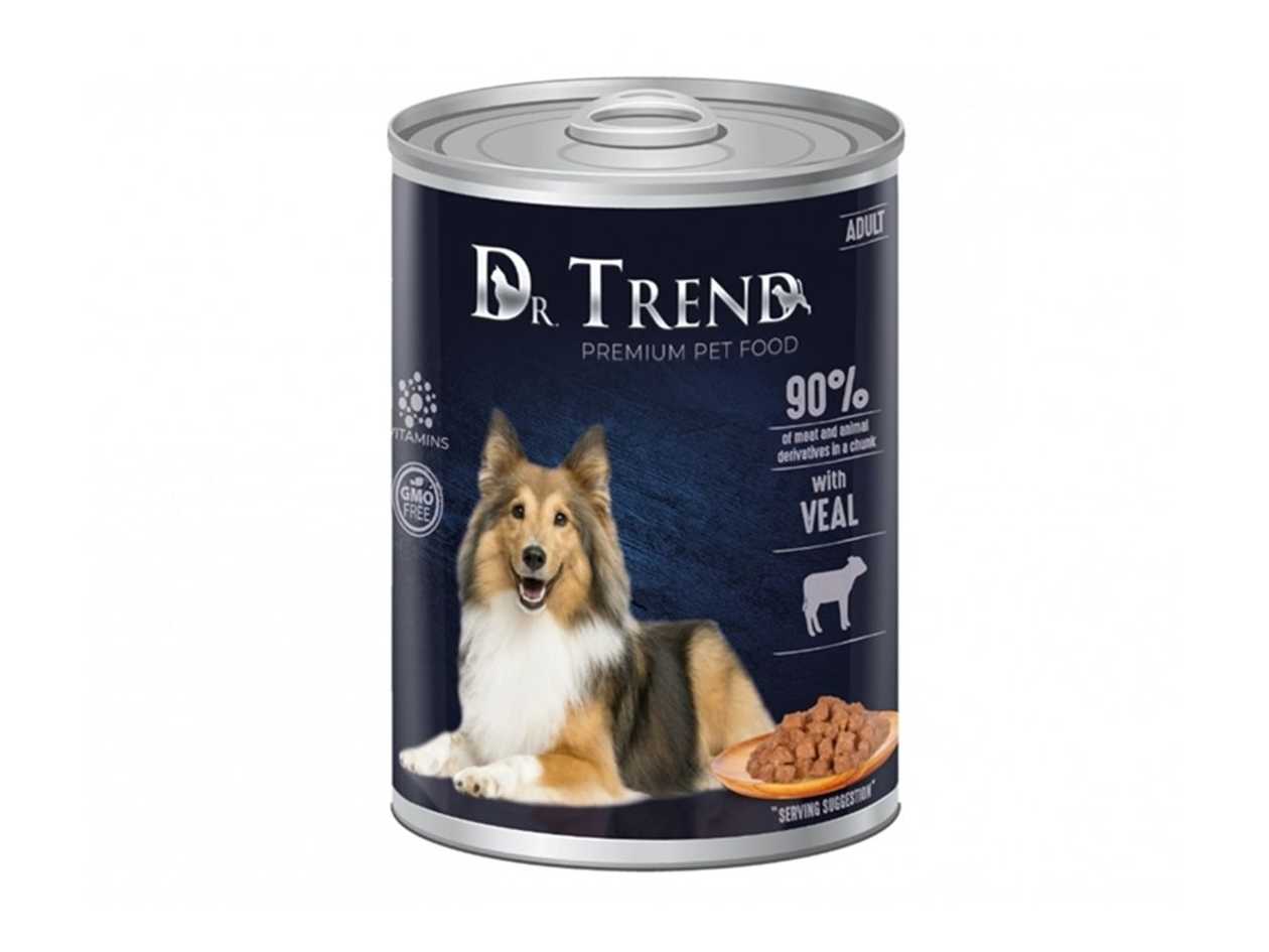 Dr. Trend Canned Dog Food with Beef (0.4kg)
