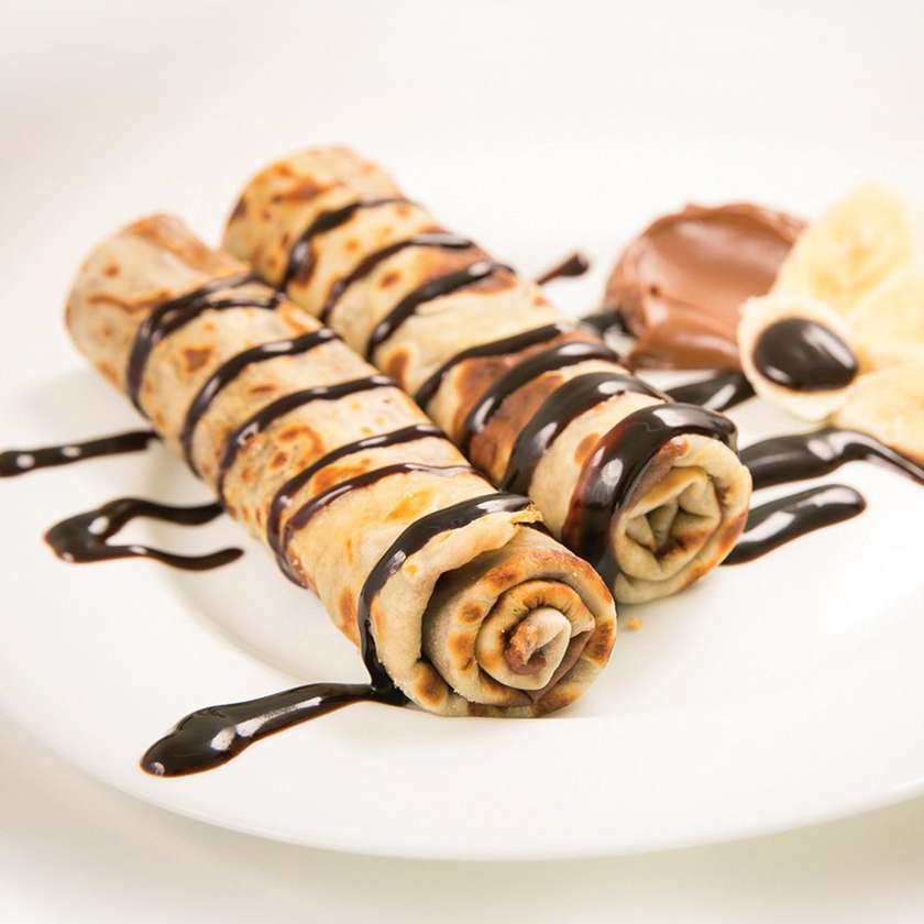 Clătite cu crema de ciocolata 2 buc