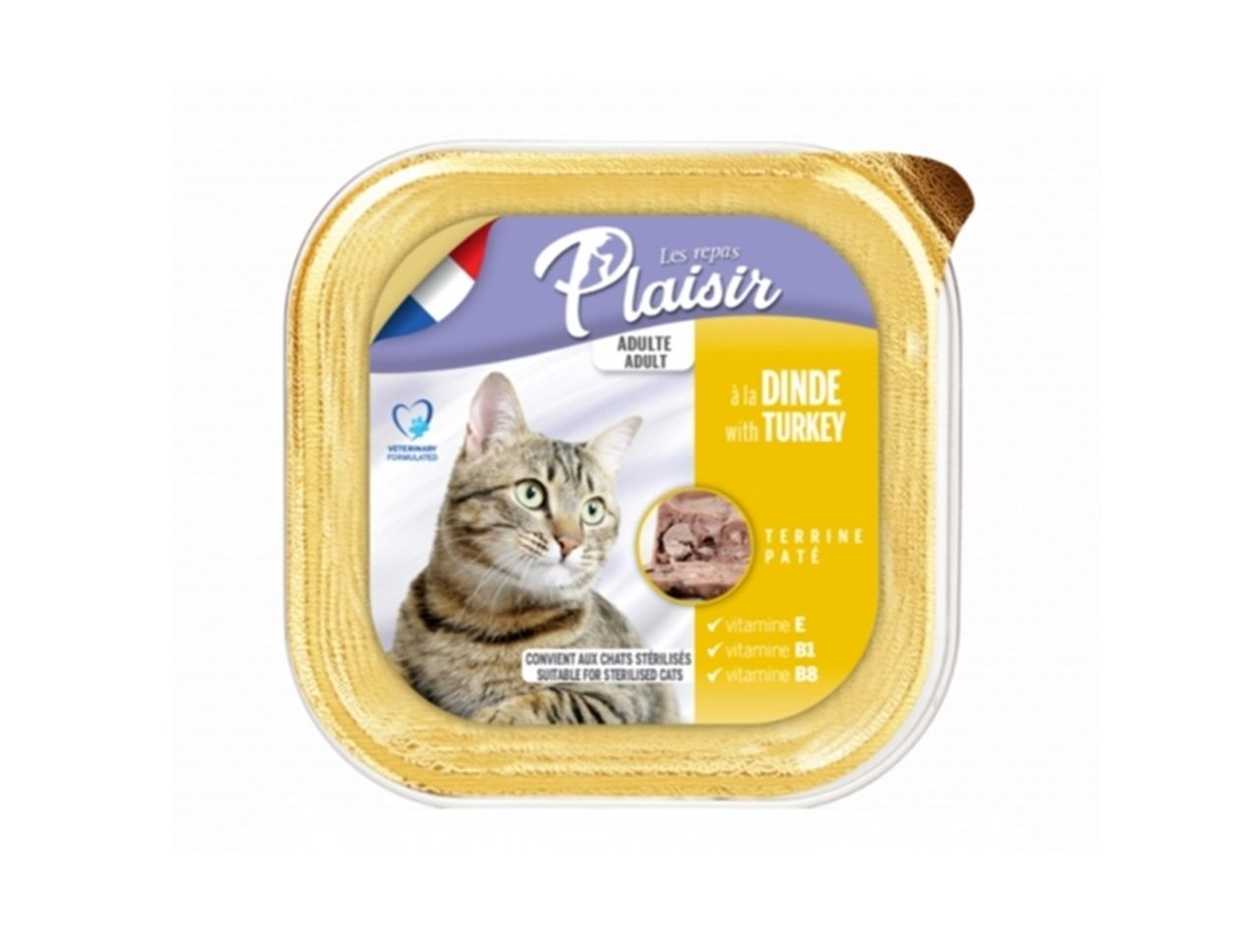 Plaisir Pate for Cats with Turkey (0.1kg)