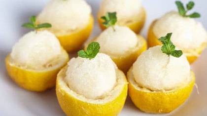 Lemon sorbet