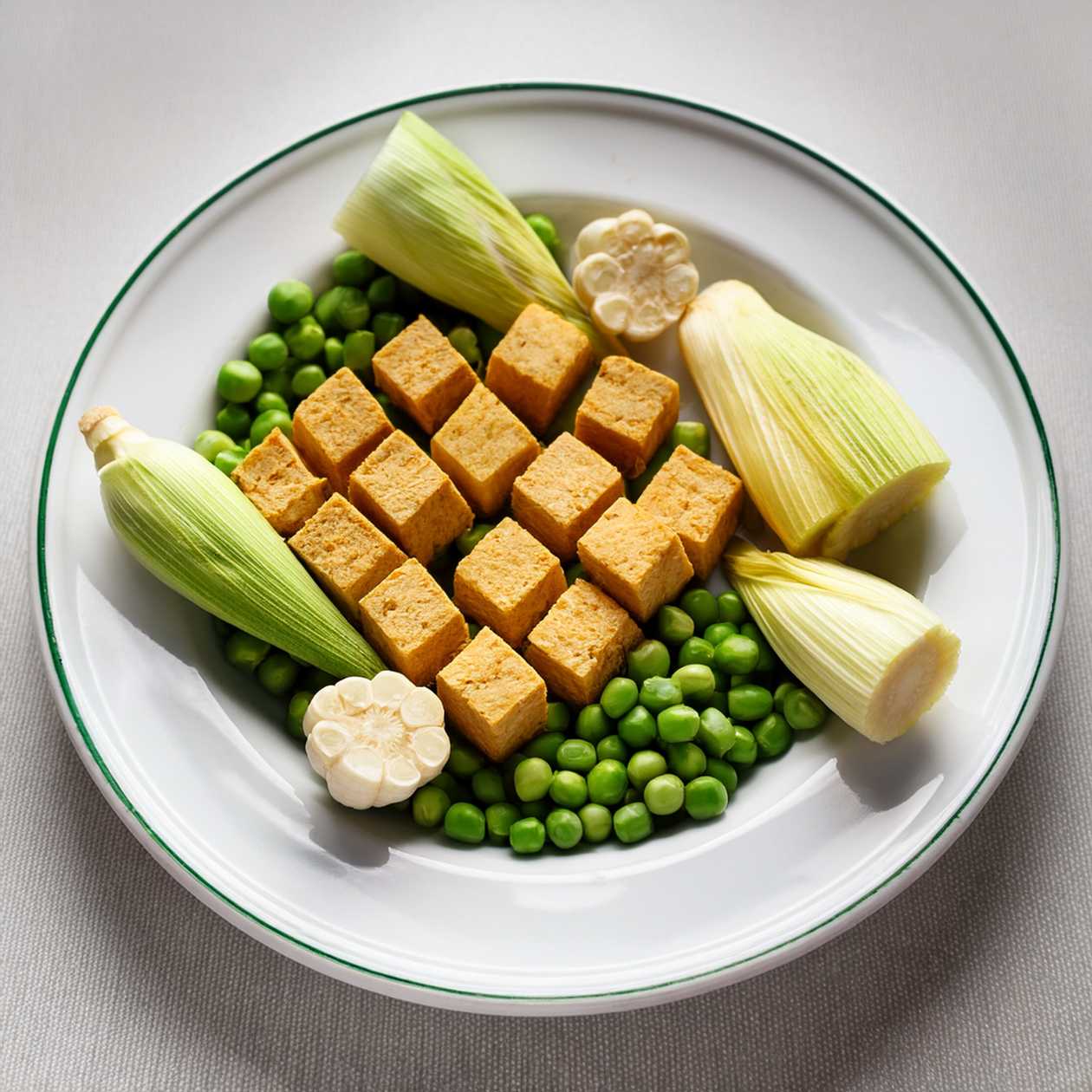 Sójové mäso na baby kukurici