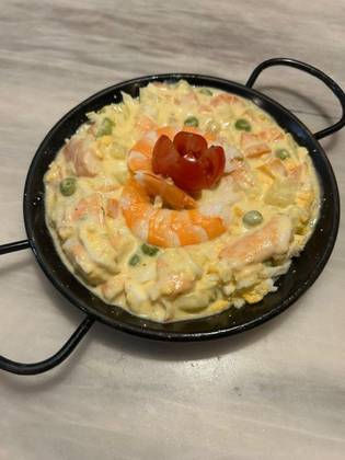 Salada Russa com Gambas