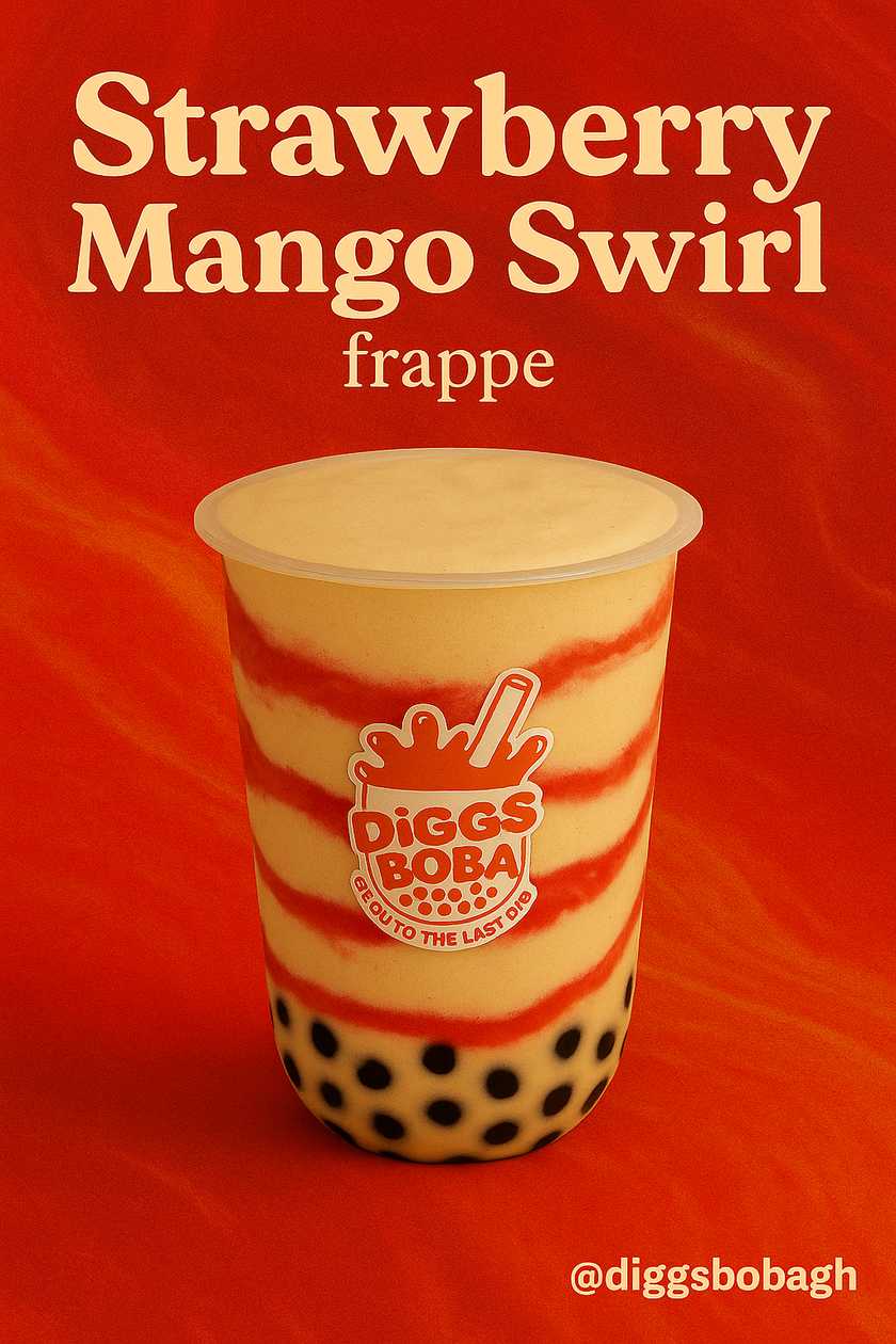 Strawberry Mango Swirl Frappe