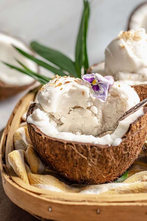 Coconut sorbet