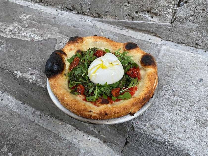 Pizza with Italian Burata