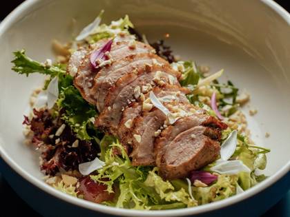 Duck Breast Salad with Brandy Sauce