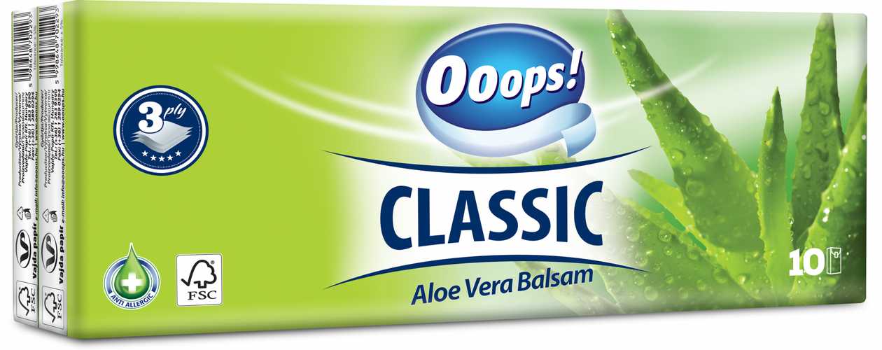 Ooops! Kabatlak. Aloe Vera 10x10 N10