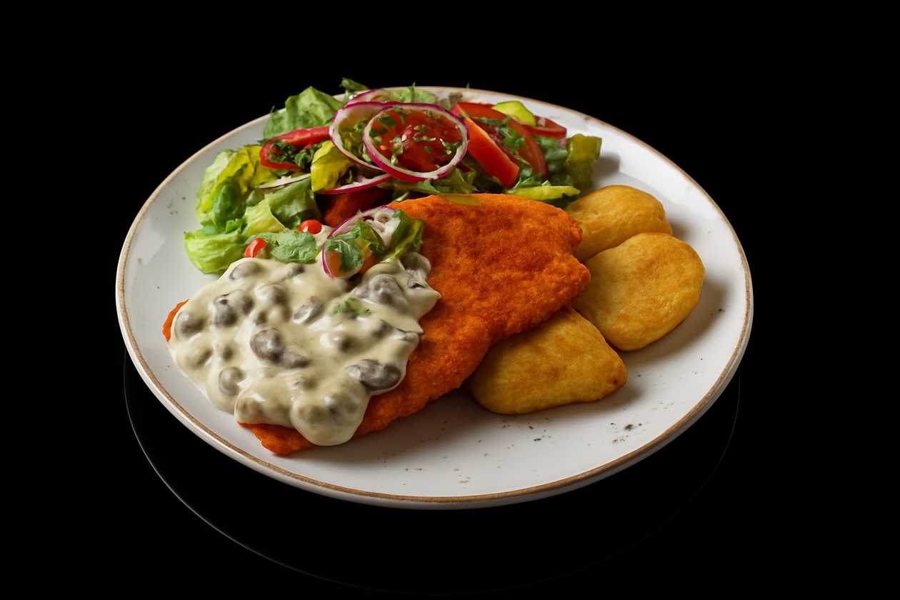 Sirloin Steak with Mushroom Sauce