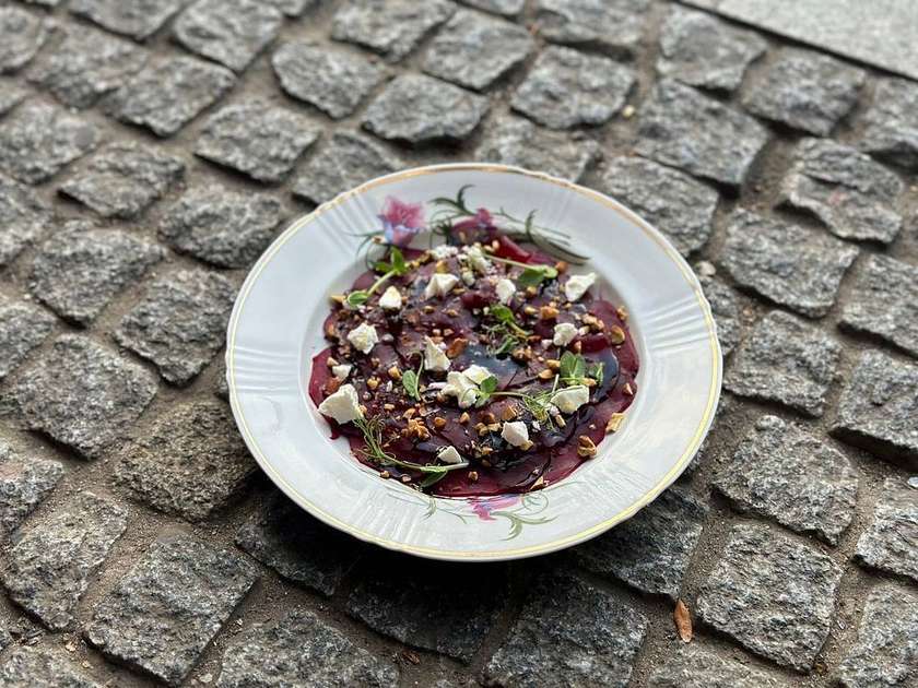 Beet carpaccio