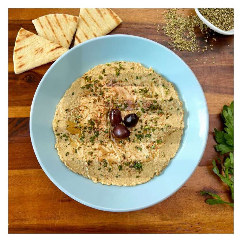 Melitzanosalata with Pita🍆🫒