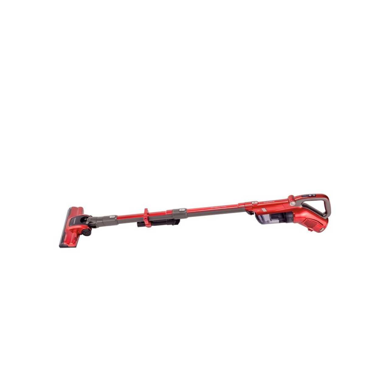 Aspirator vertical Daewoo RSH-310GR-1, 130 W, capacitate 0.6 l, filtru HEPA, autonomie 30 min, rosu
