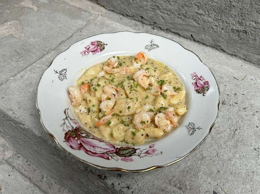 Ньоки з креветками