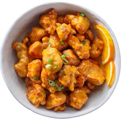 Galinha Frita com Laranja