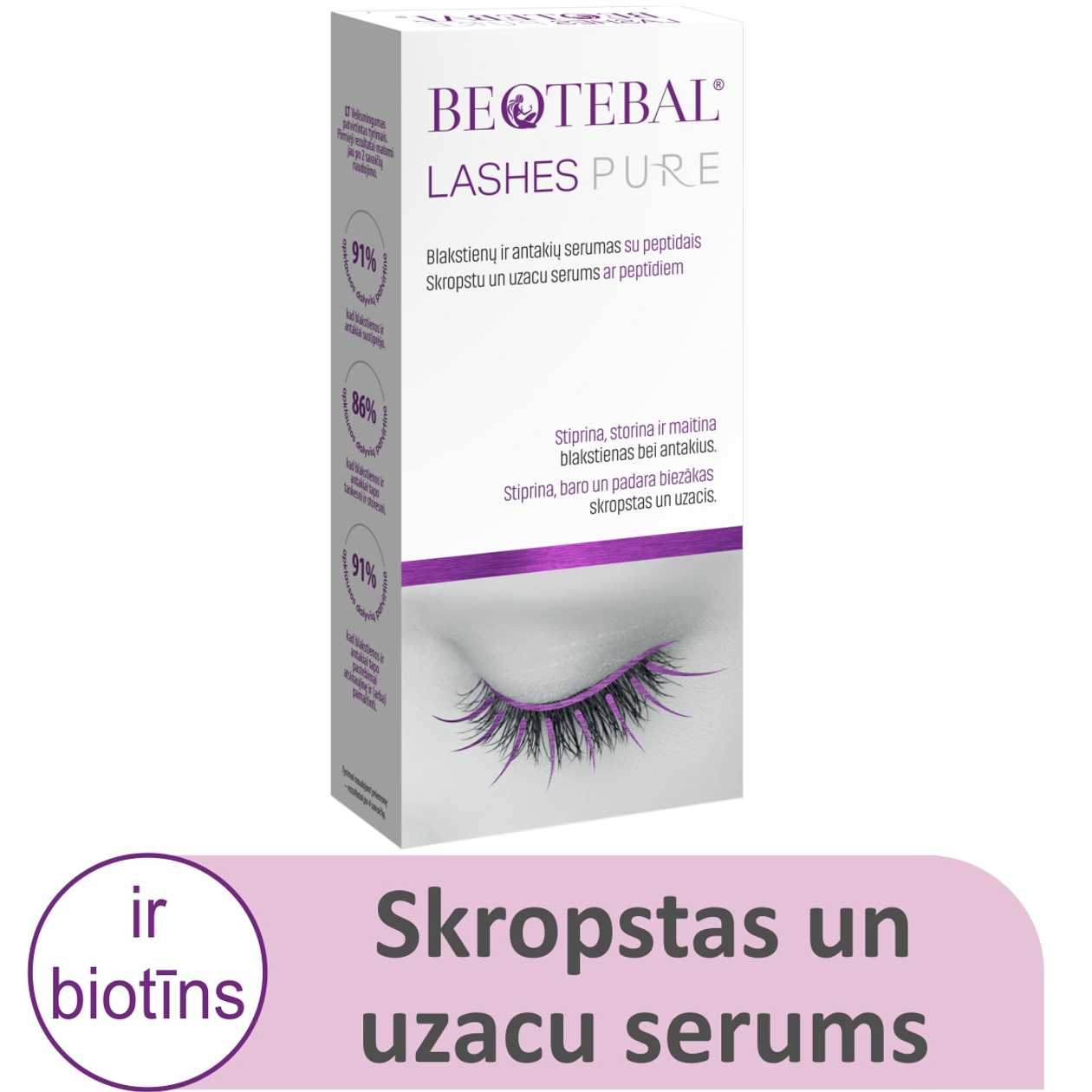 Beotebal skr.un uzacu serums ar peptīd.3ml