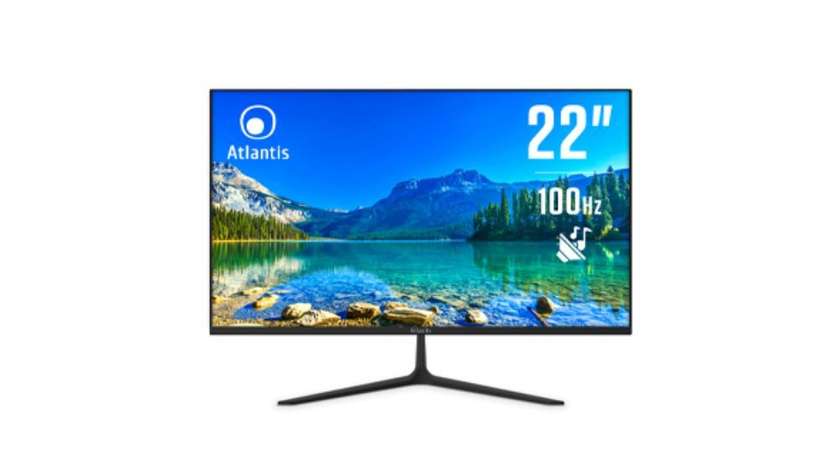 Atlantis LED Monitor 22" VA 100Hz Screen, Full HD 1920 x 1080, VGA HDMI