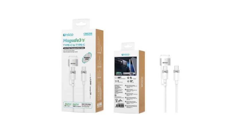 Unico C-C fast charging cable & Magsafe 3 two-in-one magnetic cable 240W+140W