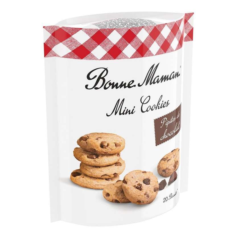 French Bonne Maman chocolate chip cookies. 100 g. 20 pcs.
