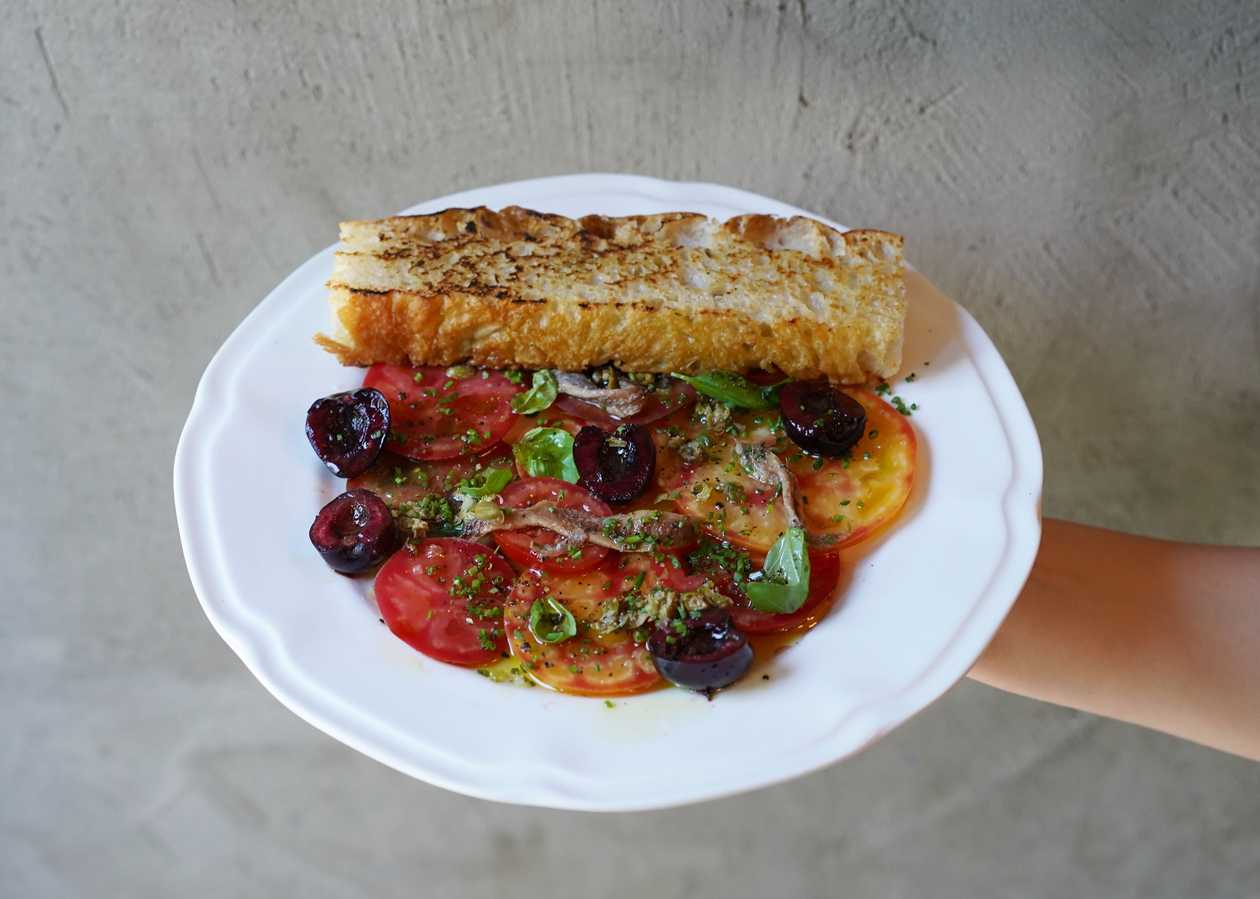 Carpaccio of seasonal tomatoes