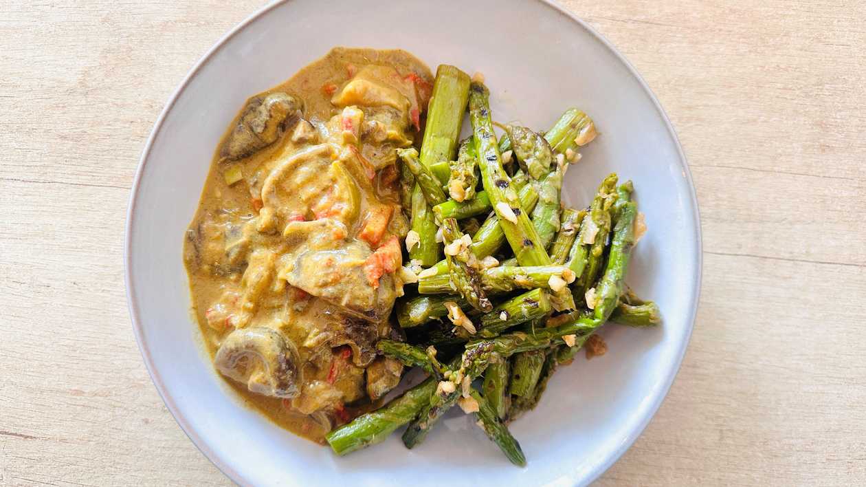 Sparanghel cu Shiitake curry - vegan / fără gluten / 350 g