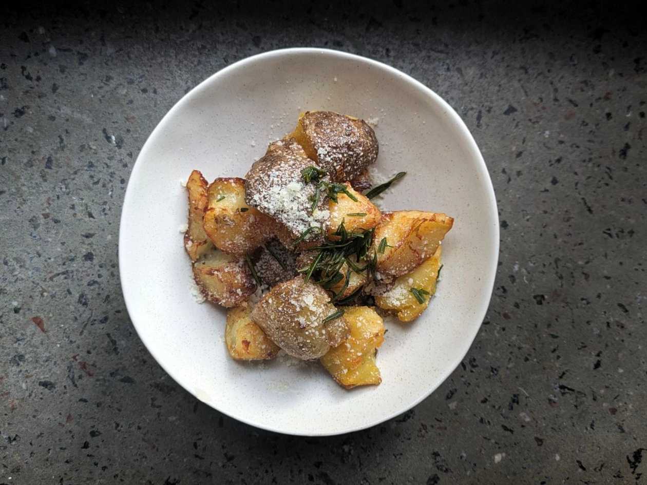 Fried Potatoes with Rosemary and Parmesan