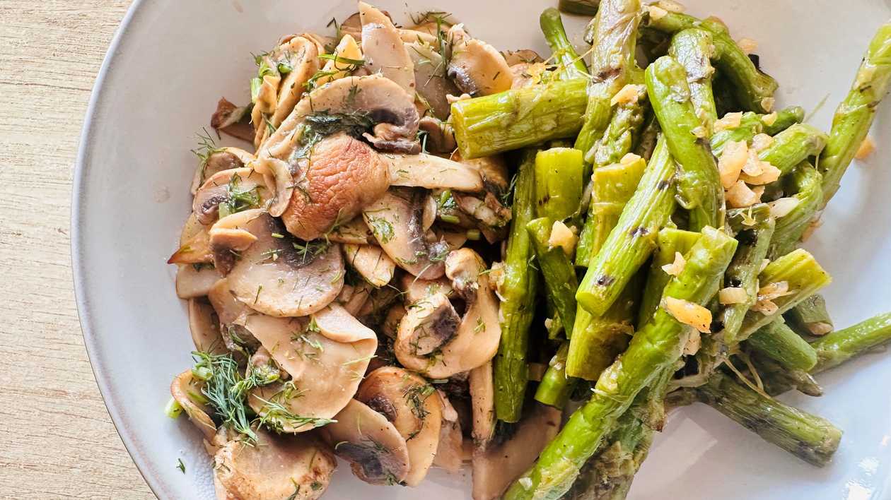 Sparanghel cu Ciuperci champinion- vegan / fără gluten /  300 g