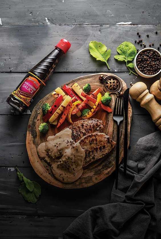 Black paper chiken steak