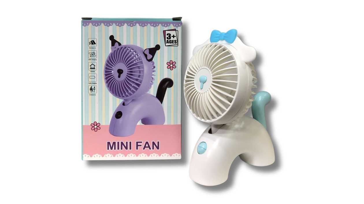 Lovely Mini USB Fan (Blue Bow)
